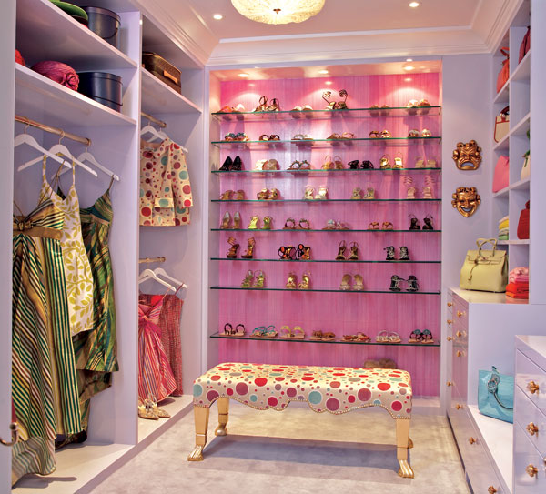 Glass Shoe Closet